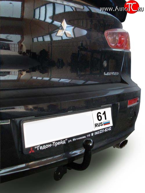 6 899 р. Фаркоп Лидер Плюс Mitsubishi Lancer CY седан дорестайлинг (2007-2010) (Без электропакета)  с доставкой в г. Краснодар