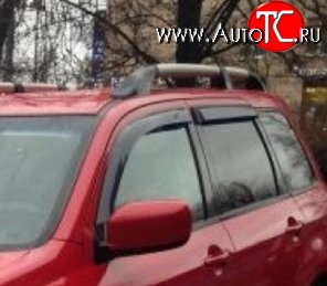 999 р. Комплект дефлекторов окон (ветровиков) 4 шт. Russtal Mitsubishi Outlander CU (2003-2009)  с доставкой в г. Краснодар