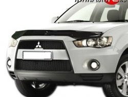 Дефлектор капота NovLine Mitsubishi (Митсубиси) Outlander (Аутлэндэр)  XL (2010-2013) XL (CW)  рестайлинг