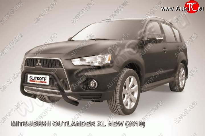 18 999 р. Кенгурятник d57 низкий  Mitsubishi Outlander  XL (2010-2013) (CW)  рестайлинг (Цвет: серебристый)  с доставкой в г. Краснодар