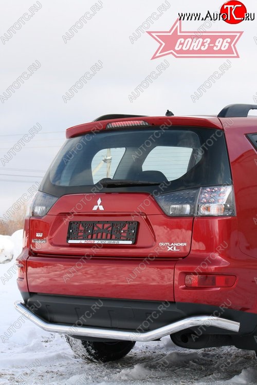 10 799 р. Защита заднего бампера Souz-96 (d60) Mitsubishi Outlander XL (CW)  рестайлинг (2010-2013)  с доставкой в г. Краснодар