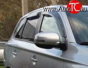 999 р. Комплект дефлекторов окон (ветровиков) 4 шт. Russtal Mitsubishi Outlander GF дорестайлинг (2012-2014)  с доставкой в г. Краснодар