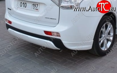 4 799 р. Боковые накладки на задний бампер BROOMER Design  Mitsubishi Outlander  GF (2012-2014) дорестайлинг (Неокрашенная)  с доставкой в г. Краснодар