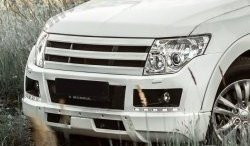 8 199 р. Решётка радиатора BROOMER Design Mitsubishi Pajero 4 V80 дорестайлинг (2006-2011) (Неокрашенная)  с доставкой в г. Краснодар. Увеличить фотографию 3