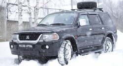 879 р. Зимняя заглушка решетки переднего бампера РА  Mitsubishi Pajero Sport  PA (1996-2004) дорестайлинг  с доставкой в г. Краснодар. Увеличить фотографию 6