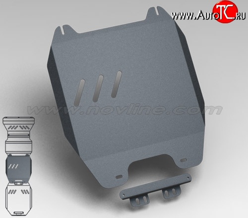 3 999 р. Защита коробки передач Novline (3.0, АКПП, 3 мм) Mitsubishi Pajero Sport PB дорестайлинг (2008-2013)  с доставкой в г. Краснодар