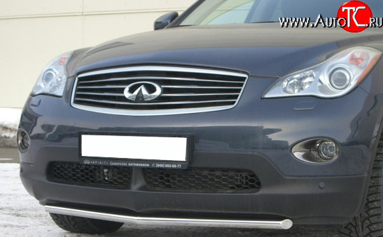 14 399 р. Защита переднего бампера (Ø42 мм, нержавейка) SLITKOFF  INFINITI EX35  J50 (2007-2013)  с доставкой в г. Краснодар