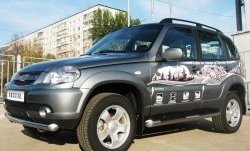 16 599 р. Одинарная защита переднего бампера Bertone диаметром 76 мм  Chevrolet Niva  2123 (2009-2020), Лада 2123 (Нива Шевроле) (2009-2021)  с доставкой в г. Краснодар. Увеличить фотографию 3