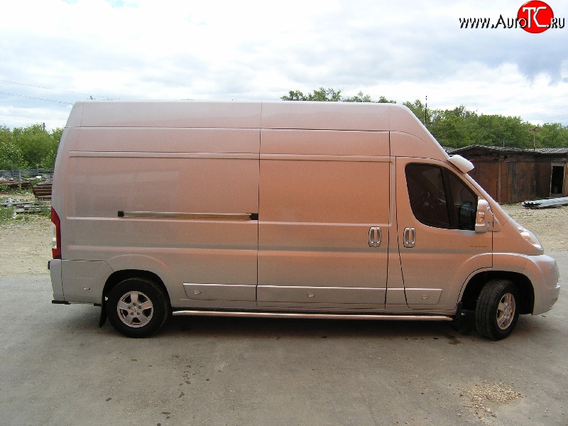 21 399 р. Защита порогов Russtal Fiat Ducato 250 (2006-2014) (Защита порогов с со скосами на торцах (вариант 1))  с доставкой в г. Краснодар