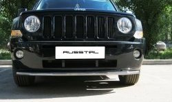 8 249 р. Одинарная защита переднего бампера Russtal 42 мм Jeep Liberty KJ дорестайлинг (2001-2004)  с доставкой в г. Краснодар. Увеличить фотографию 2