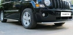 8 249 р. Одинарная защита переднего бампера Russtal 42 мм Jeep Liberty KJ дорестайлинг (2001-2004)  с доставкой в г. Краснодар. Увеличить фотографию 3