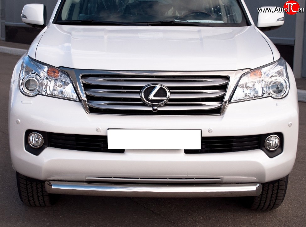 18 599 р. Одинарная защита переднего бампера SLITKOFF 76 мм  Lexus GX460  J150 (2009-2013) дорестайлинг  с доставкой в г. Краснодар