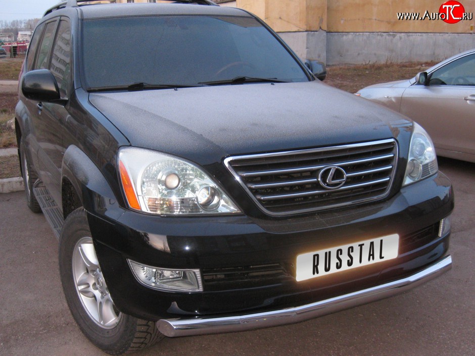 20 449 р. Одинарная защита переднего бампера SLITKOFF 76 мм Lexus GX470 J120 дорестайлинг (2002-2007)  с доставкой в г. Краснодар