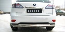 18 999 р. Защита заднего бампера (Ø76 и 42 мм, нержавейка) SLITKOFF  Lexus RX270  AL10 - RX450H  AL10  с доставкой в г. Краснодар. Увеличить фотографию 2