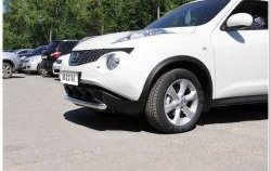 15 799 р. Одинарная защита переднего бампера SLITKOFF диаметром 63 мм Nissan Juke 1 YF15 дорестайлинг (2010-2014)  с доставкой в г. Краснодар. Увеличить фотографию 6