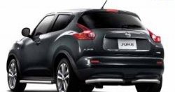 Длинная защита заднего бампера Petroil-Tuning 51 мм с передним приводом Nissan Juke 1 YF15 дорестайлинг (2010-2014)