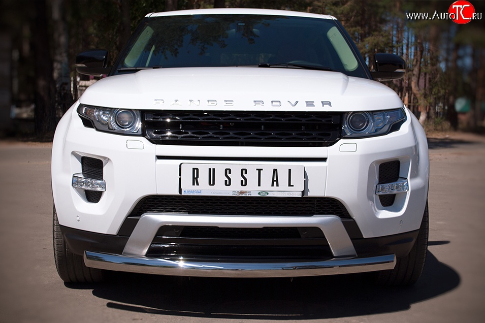 16 799 р. Одинарная защита переднего бампера SLITKOFF диаметром 76 мм (Dynamic)  Land Rover Range Rover Evoque  1 L538 (2011-2015) дорестайлинг 3 дв., дорестайлинг 5 дв.  с доставкой в г. Краснодар