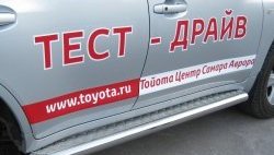 Широкая защита порогов SLITKOFF Toyota (Тойота) Land Cruiser (Лэнд)  200 (2007-2012) 200 дорестайлинг