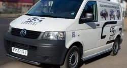 17 499 р. Одинарная защита переднего бампера SLITKOFF диаметром 63 мм  Volkswagen Transporter  T5 (2003-2009) дорестайлинг  с доставкой в г. Краснодар. Увеличить фотографию 4