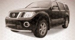 Защита переднего бампера Slitkoff (Ø76) Nissan Pathfinder R51 рестайлинг (2009-2014)