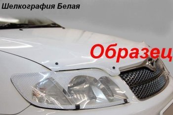 2 159 р. Дефлектора окон CA-Plastic  Nissan AD  Y11 (1999-2008) (Шелкография белая, Без хром.молдинга)  с доставкой в г. Краснодар. Увеличить фотографию 3