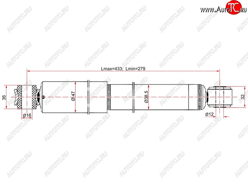 1 749 р. Амортизатор задний LH=RH SAT Nissan Expert дорестайлинг (1998-2002)  с доставкой в г. Краснодар