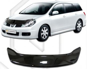 Дефлектор капота CA-Plastiс exclusive Nissan (Нисан) AD (АД)  Y12 (2006-2016) Y12 дорестайлинг