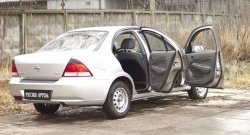 2 299 р. Накладки на порожки автомобиля RA  Nissan Almera  N16 (2000-2003) седан дорестайлинг (Комплект (4 шт.))  с доставкой в г. Краснодар. Увеличить фотографию 2