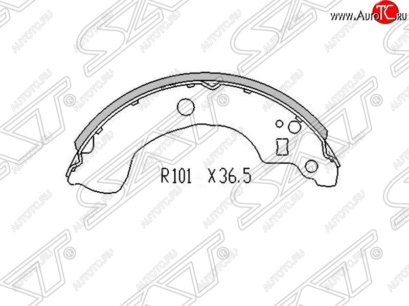 1 199 р. Колодки тормозные SAT (задние) Nissan Primera седан P11 дорестайлинг (1995-2000)  с доставкой в г. Краснодар