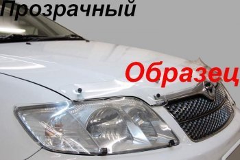 2 079 р. Дефлектор капота CA-Plastiс Nissan Almera G15 седан (2012-2019) (Classic прозрачный, Без надписи)  с доставкой в г. Краснодар. Увеличить фотографию 2