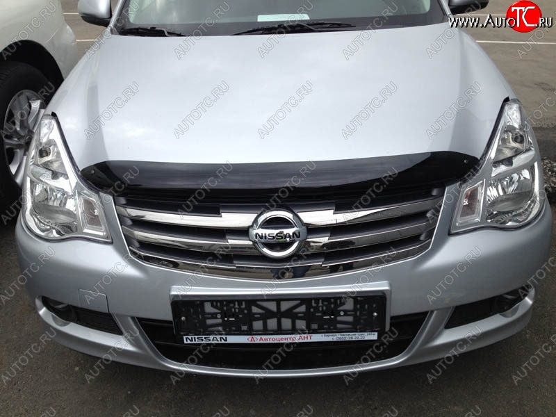 2 879 р. Дефлектор капота NovLine-Autofamily  Nissan Almera  G15 (2012-2019) седан  с доставкой в г. Краснодар