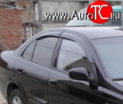 1 999 р. Дефлекторы окон (ветровики) Novline 4 шт.  Nissan Almera  G15 (2012-2019) седан  с доставкой в г. Краснодар