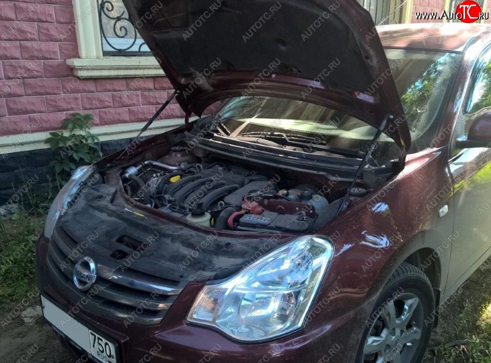 2 199 р. Газовые упоры капота Berkut Nissan Almera G15 седан (2012-2019)  с доставкой в г. Краснодар