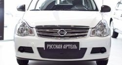 999 р. Зимняя заглушка решетки переднего бампера РА  Nissan Almera  G15 (2012-2019) седан  с доставкой в г. Краснодар. Увеличить фотографию 2