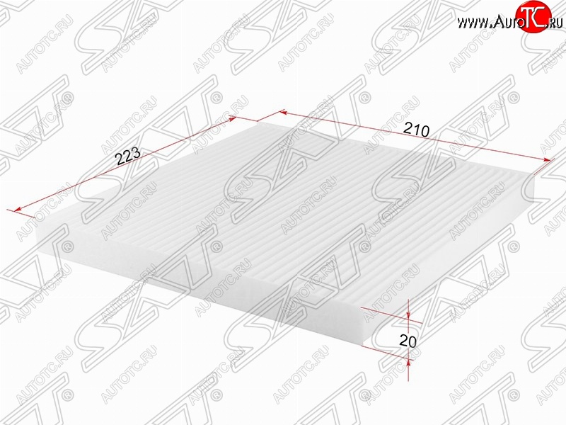 379 р. Фильтр салонный SAT (223х210х20 mm)  Nissan Almera  G15 - Note  2  с доставкой в г. Краснодар