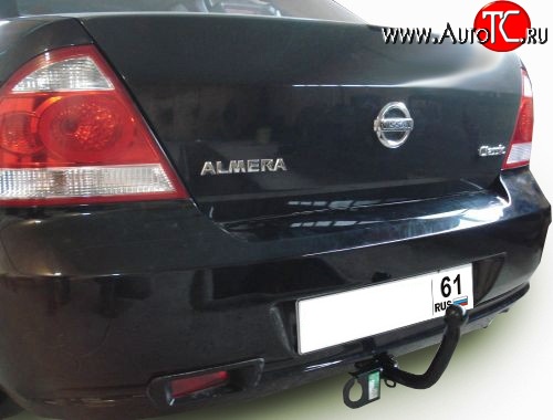 6 849 р. Фаркоп Лидер Плюс Nissan Almera Classic седан B10 (2006-2013) (Без электропакета)  с доставкой в г. Краснодар