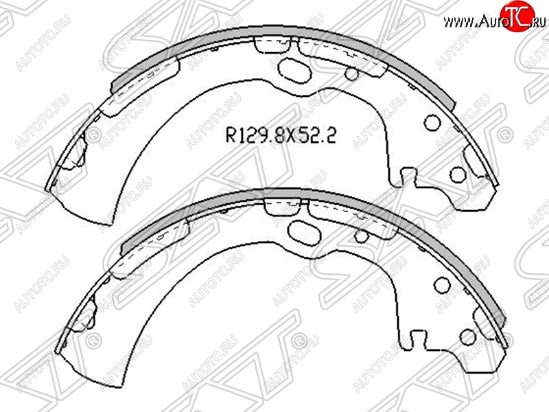 2 179 р. Колодки тормозные SAT (задние)  Nissan Caravan - Terrano  WD21  с доставкой в г. Краснодар