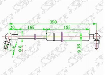 Газовый упор капота SAT  Cefiro  A32, Maxima  A32