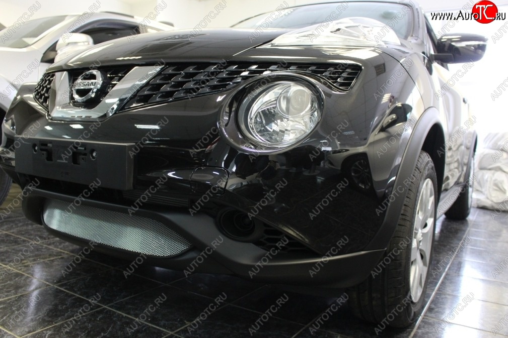 1 479 р. Защитная решётка в воздуховод автомобиля Russtal (хром)  Nissan Juke  1 YF15 (2014-2020) рестайлинг  с доставкой в г. Краснодар