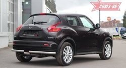 14 489 р. Защита заднего бампера 4x4 Souz-96 Premium (d60) Nissan Juke 1 YF15 рестайлинг (2014-2020)  с доставкой в г. Краснодар. Увеличить фотографию 2