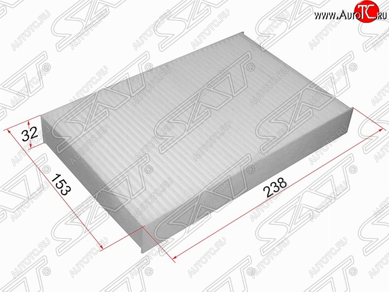 299 р. Фильтр салонный SAT (238х153х32 mm)  Nissan Juke  1 YF15 (2014-2020), Nissan Sentra  7 (2014-2017), Renault Fluence (2010-2016)  с доставкой в г. Краснодар