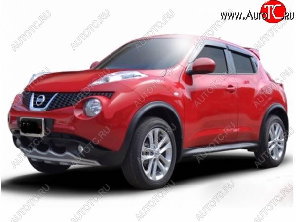 4 999 р. Накладка на передний бампер Impul-style Nissan Juke 1 YF15 дорестайлинг (2010-2014) (Неокрашенная)  с доставкой в г. Краснодар