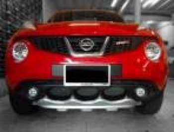 4 999 р. Накладка на передний бампер Impul-style Nissan Juke 1 YF15 дорестайлинг (2010-2014) (Неокрашенная)  с доставкой в г. Краснодар. Увеличить фотографию 2