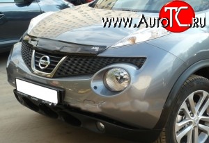 2 879 р. Дефлектор капота NovLine  Nissan Juke  1 YF15 (2010-2014) дорестайлинг  с доставкой в г. Краснодар