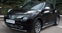 15 799 р. Одинарная защита переднего бампера SLITKOFF диаметром 63 мм (4x4)  Nissan Juke  1 YF15 (2010-2014) дорестайлинг  с доставкой в г. Краснодар. Увеличить фотографию 4