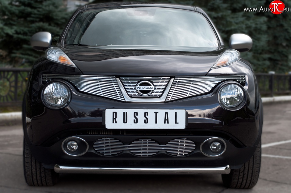 15 799 р. Одинарная защита переднего бампера SLITKOFF диаметром 63 мм (4x4)  Nissan Juke  1 YF15 (2010-2014) дорестайлинг  с доставкой в г. Краснодар