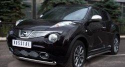 16 799 р. Одинарная защита переднего бампера SLITKOFF диаметром 76 мм (4x4) Nissan Juke 1 YF15 дорестайлинг (2010-2014)  с доставкой в г. Краснодар. Увеличить фотографию 4