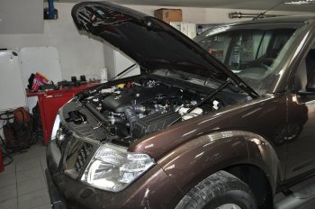 Упоры капота Russtal Nissan Pathfinder R51 рестайлинг (2009-2014)