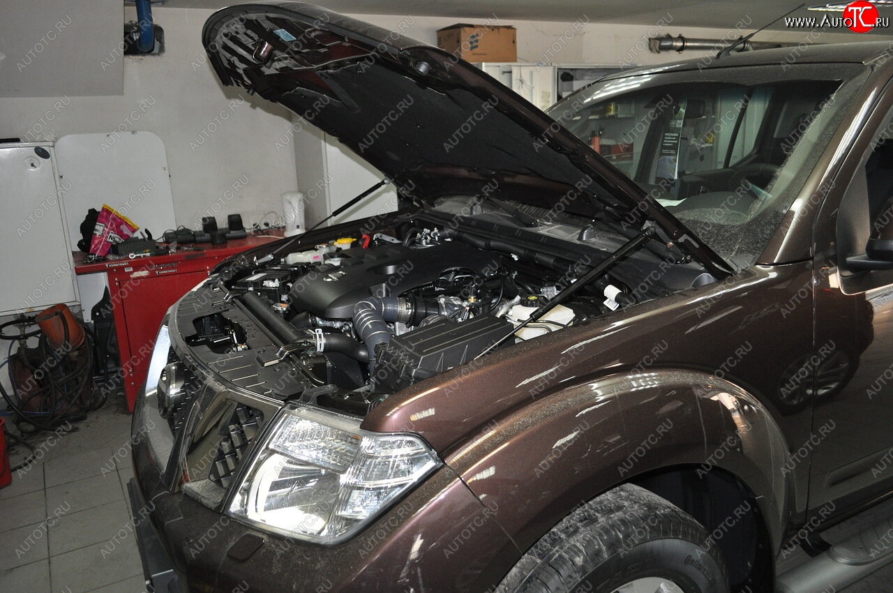 2 199 р. Упоры капота Russtal Nissan Pathfinder R51 рестайлинг (2009-2014)  с доставкой в г. Краснодар