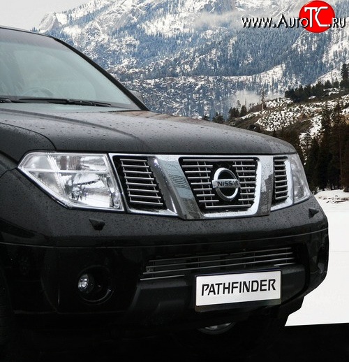 7 289 р. Декоративные вставки решетки радиатора Novline Nissan Pathfinder R51 дорестайлинг (2004-2007)  с доставкой в г. Краснодар